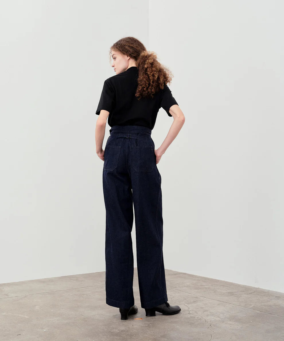 【 RESTOCK 】ANATOMICA WAVES DENIM PANTS / INDOGO NON WASH