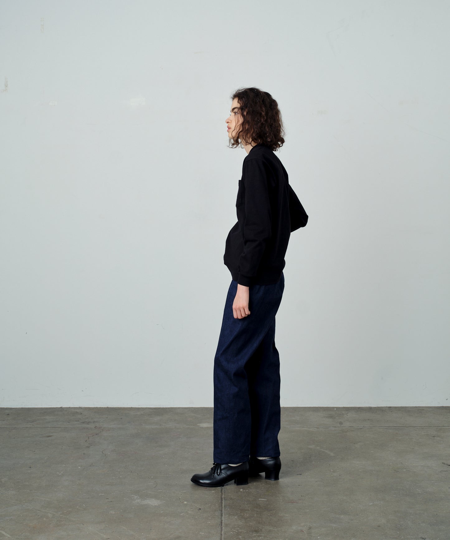 【 25FW 】ANATOMICA POCKET TEE L/S / BLACK