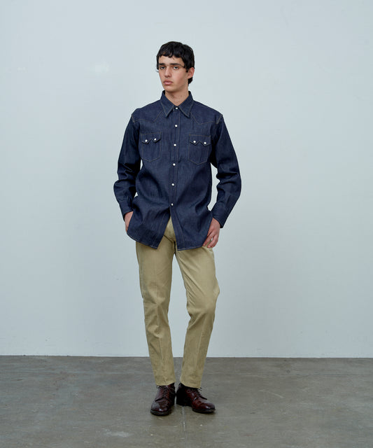 ANATOMICA HARRISON SHIRT / INDIGO NON WASH