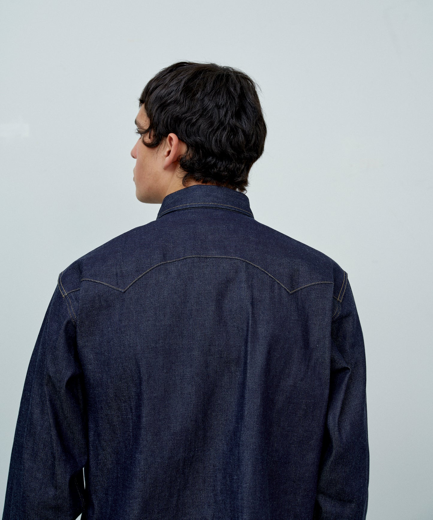 【 25FW 】ANATOMICA HARRISON SHIRT / INDIGO NON WASH