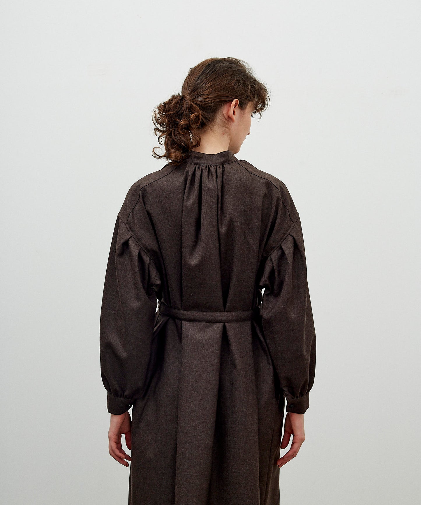 【 25FW 】ANATOMICA LADIES TUSCAN DRESS WOOL SERGE / BROWN