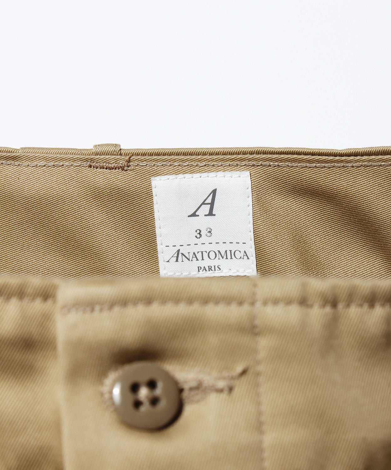 ANATOMICA CHINO SHORTS / BEIGE