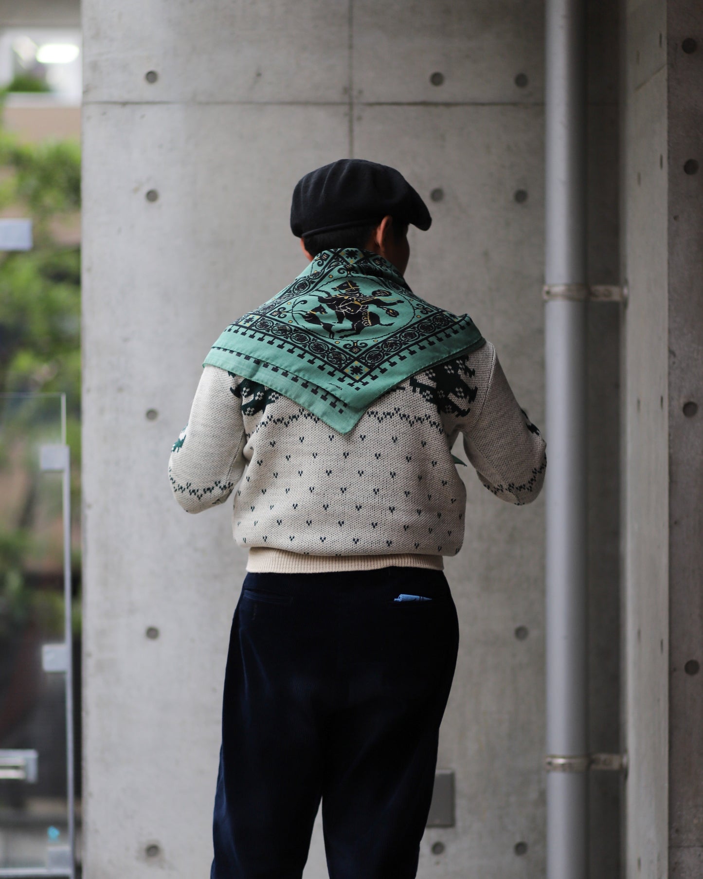 ANATOMICA SQUARE SCARF MOSAIC ANIMALS / SAFFRON