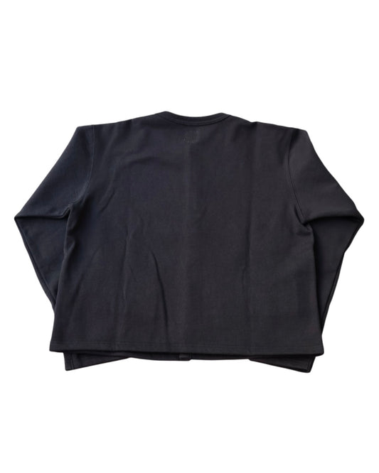 【 26FW 】ANATOMICA LADIES SWEAT CREW NECK CARDIGAN / BLACK