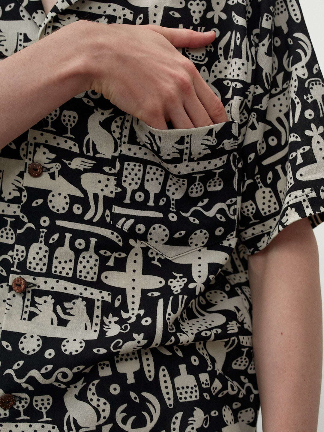 【 25SS 】ANATOMICA EZO SHIRT / BLACK