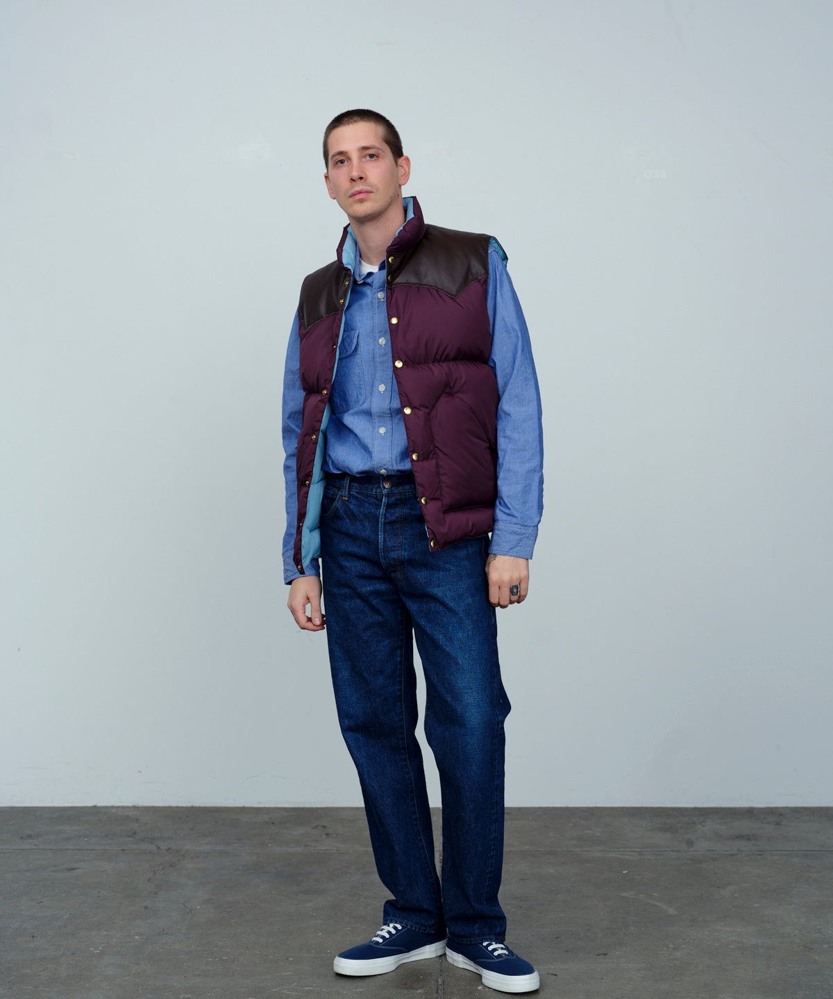 【 25FW 】RMFC HERITAGE DOWN VEST / PLUM