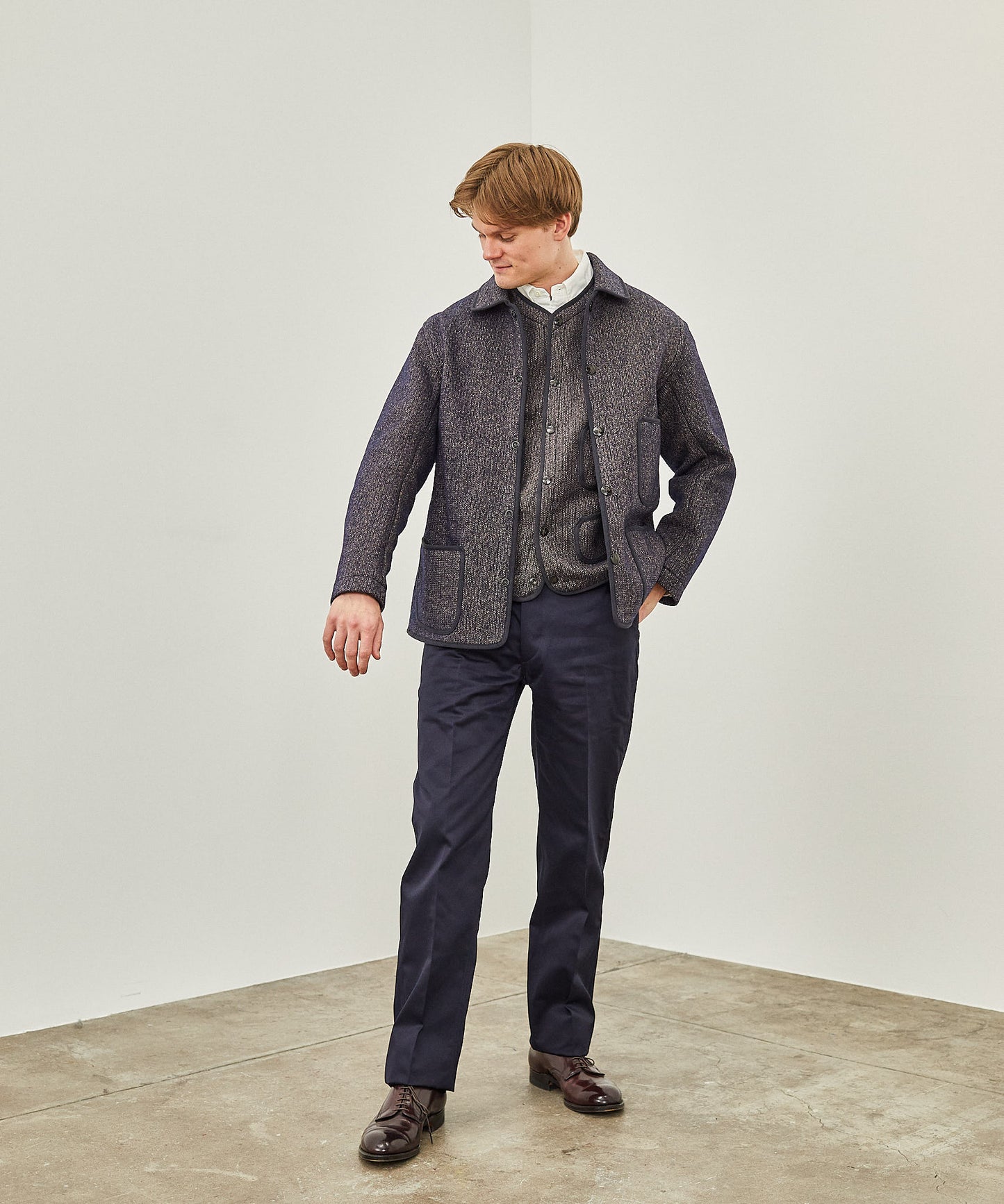 ANATOMICA BEACH CLOTH JACKET / SALT&PEPPER