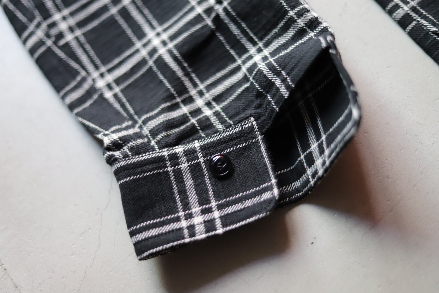 BIGYANK 1942 SHIRT PLAID FLANNEL / BLACK