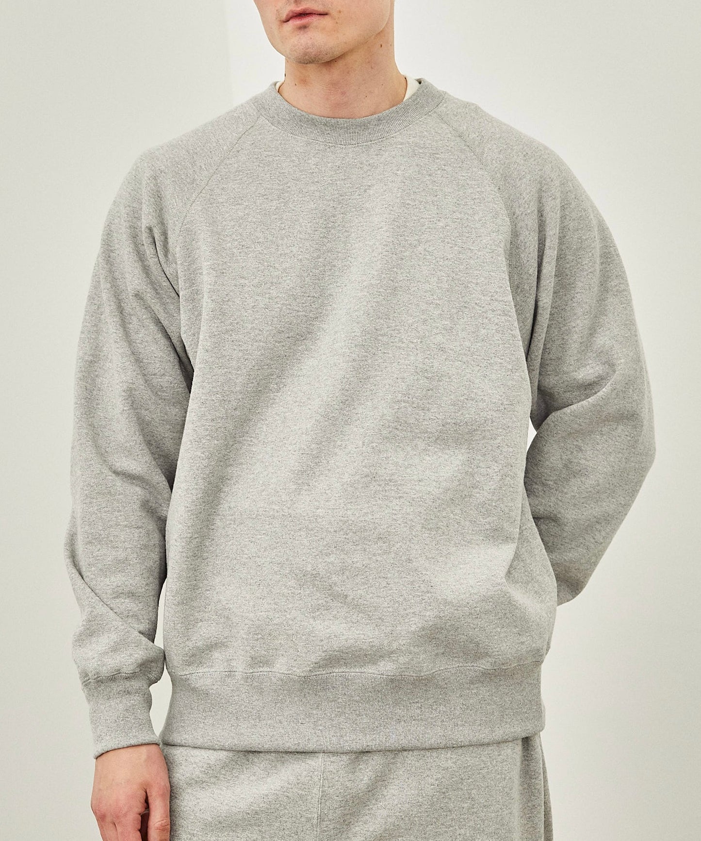 【 25FW 】ANATOMICA SWEAT RAGLAN CREW NECK / GREY