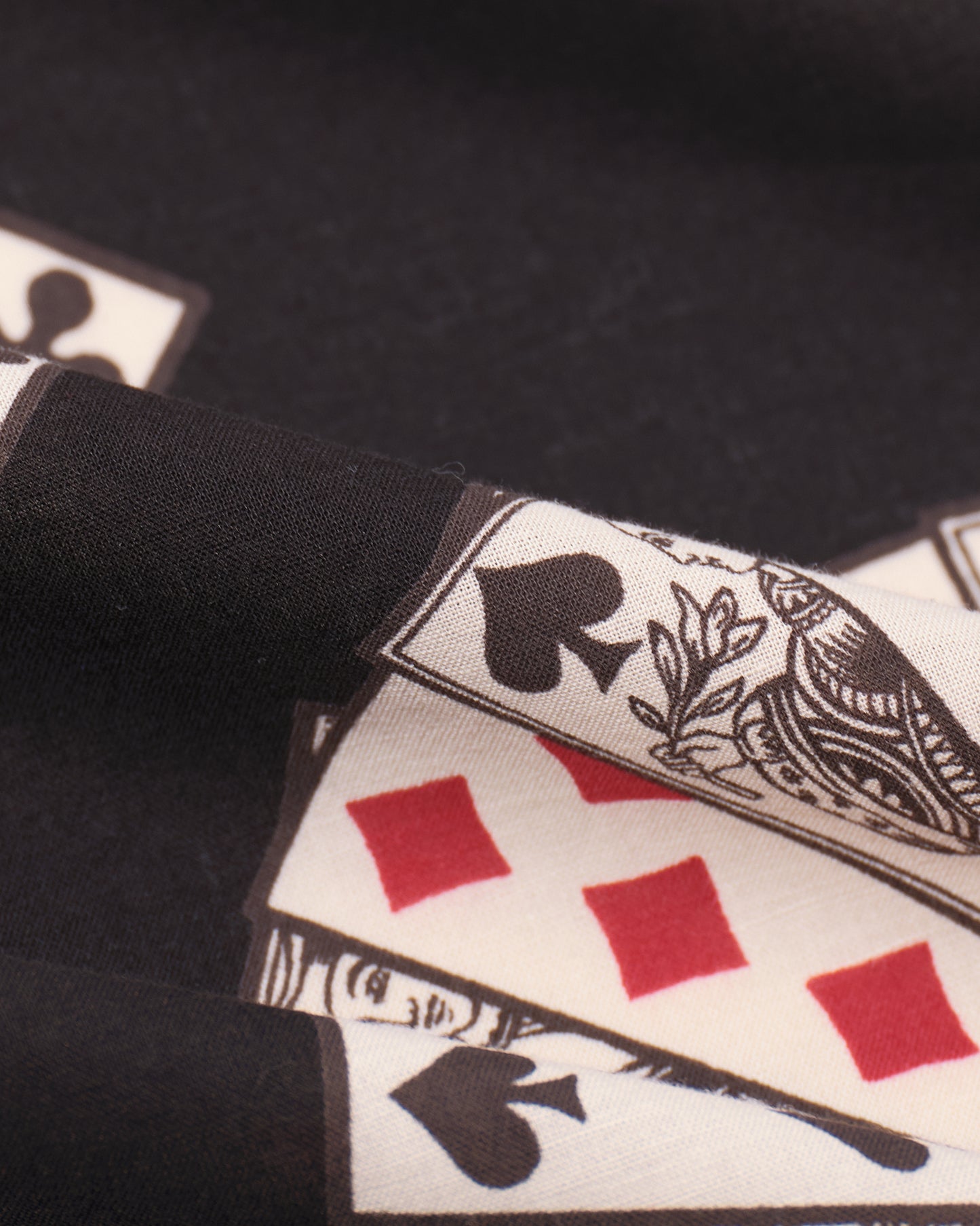 【 26SS 】ANATOMICA PLAYING CARDS SCARF / BLACK