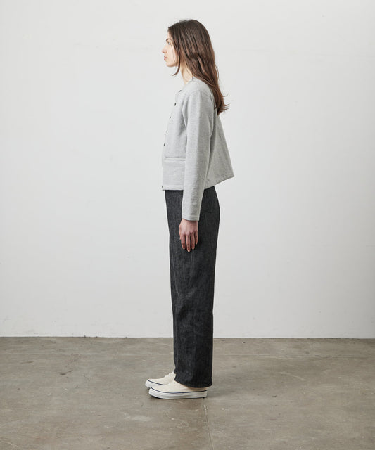 【 26FW 】ANATOMICA LADIES SWEAT CREW NECK CARDIGAN / GREY