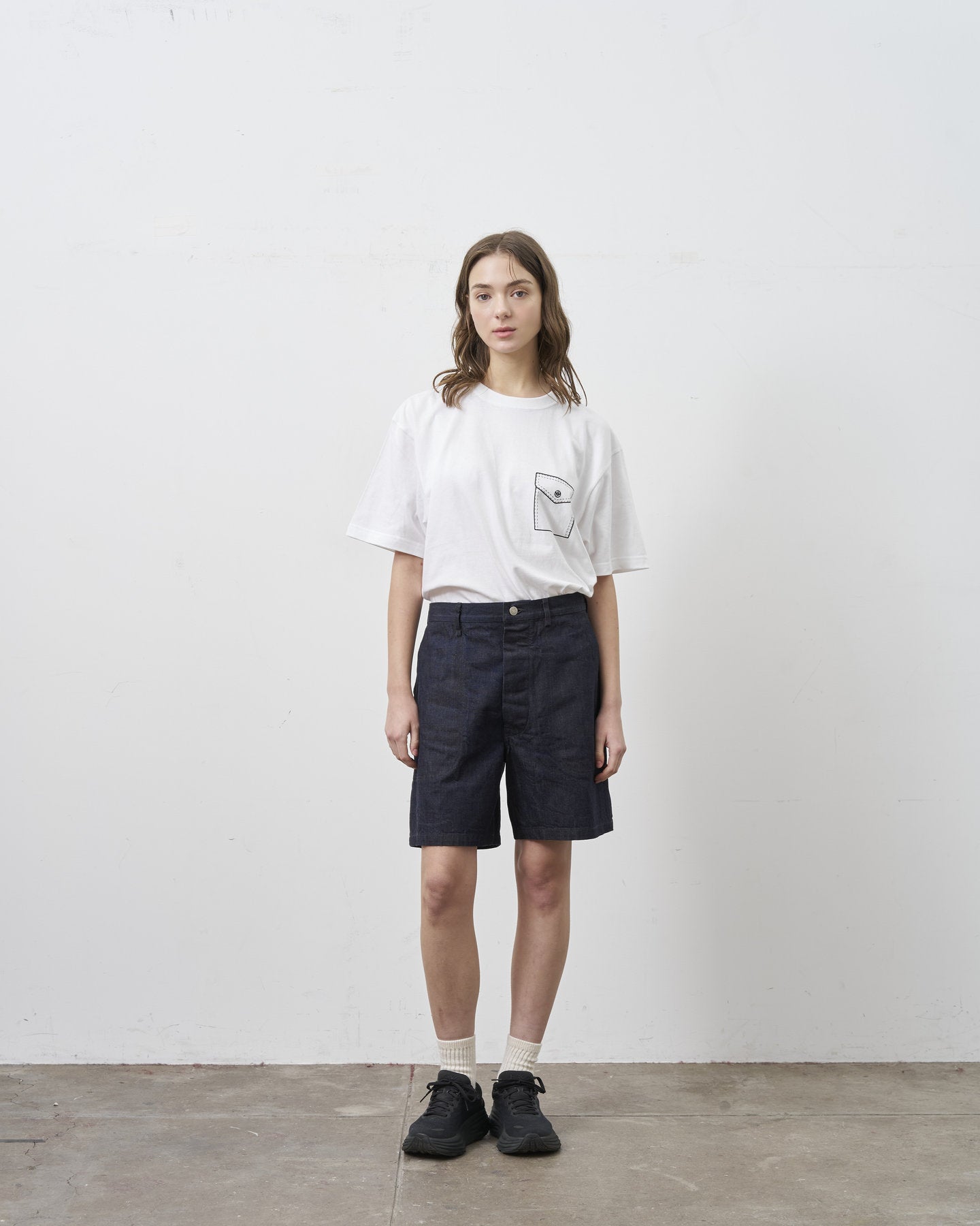 【 26SS 】BIGYANK USN UTILITY DENIM SHORTS / INDIGO