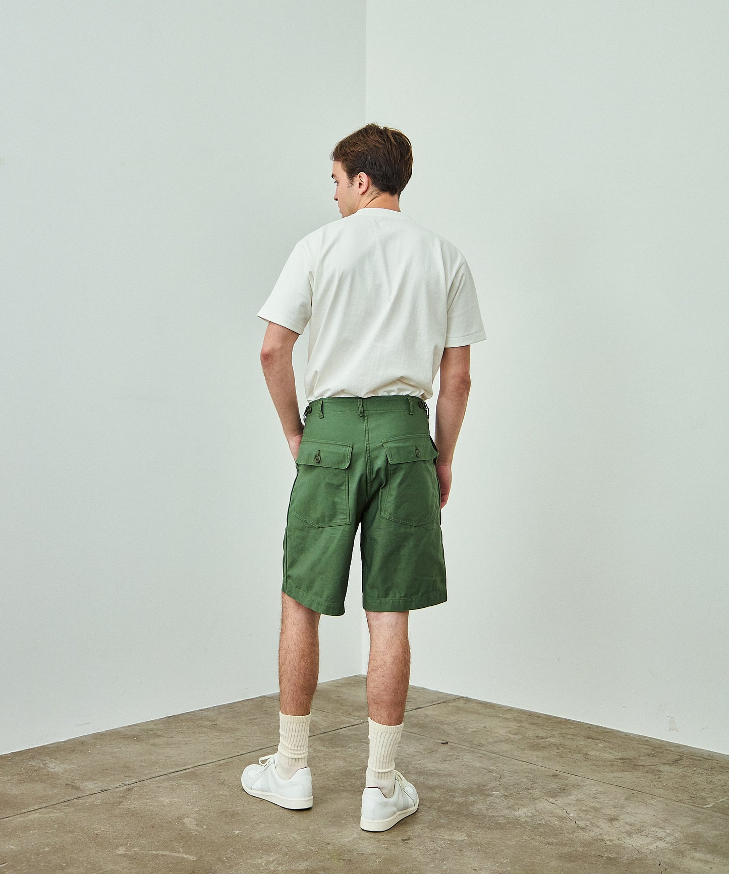 【 25SS 】YANKSHIRE 1961 UTILITY SHORTS VINTAGE SATEEN / OLIVE