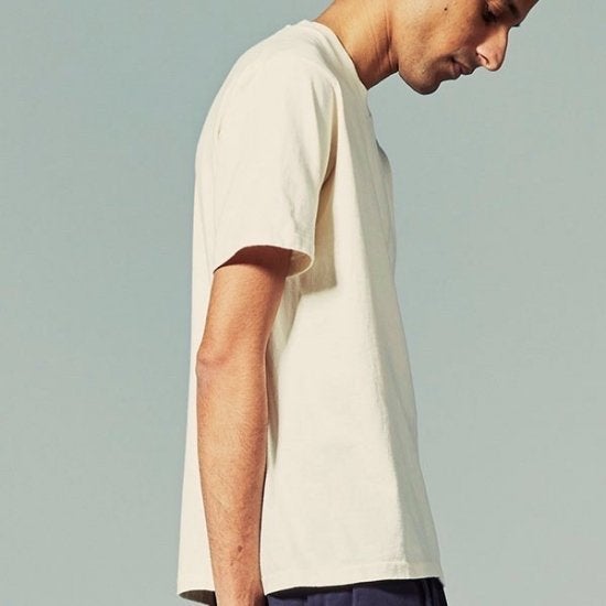 ANATOMICA ORGANIC TEE / DULL WHITE