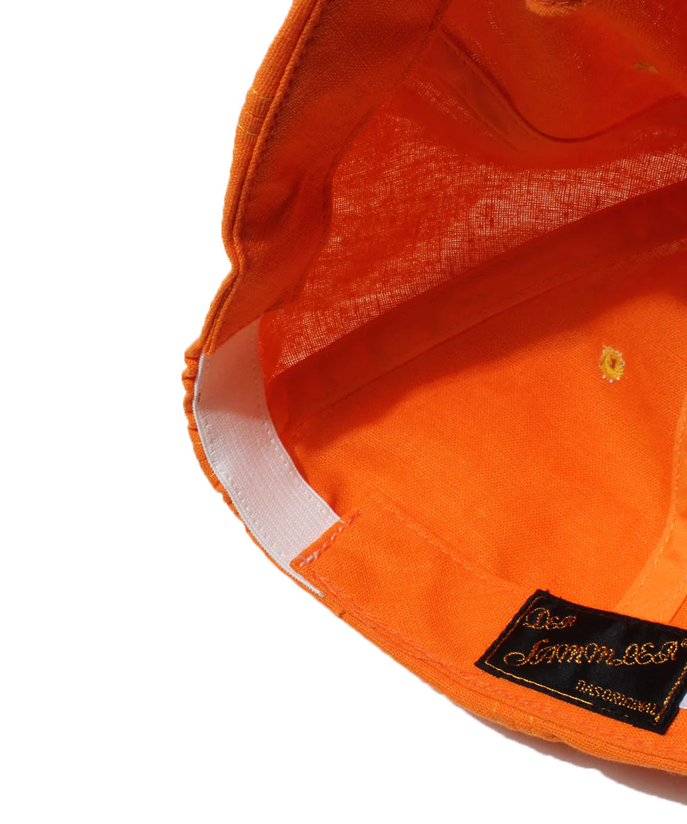 Der SAMMLER TACKLE CAP COTTON LINEN / ORANGE