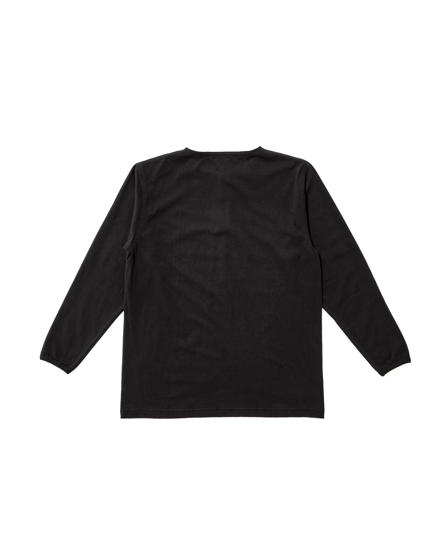 【 26SS 】BIGYANK HENRY NECK LS  TEE / BLACK