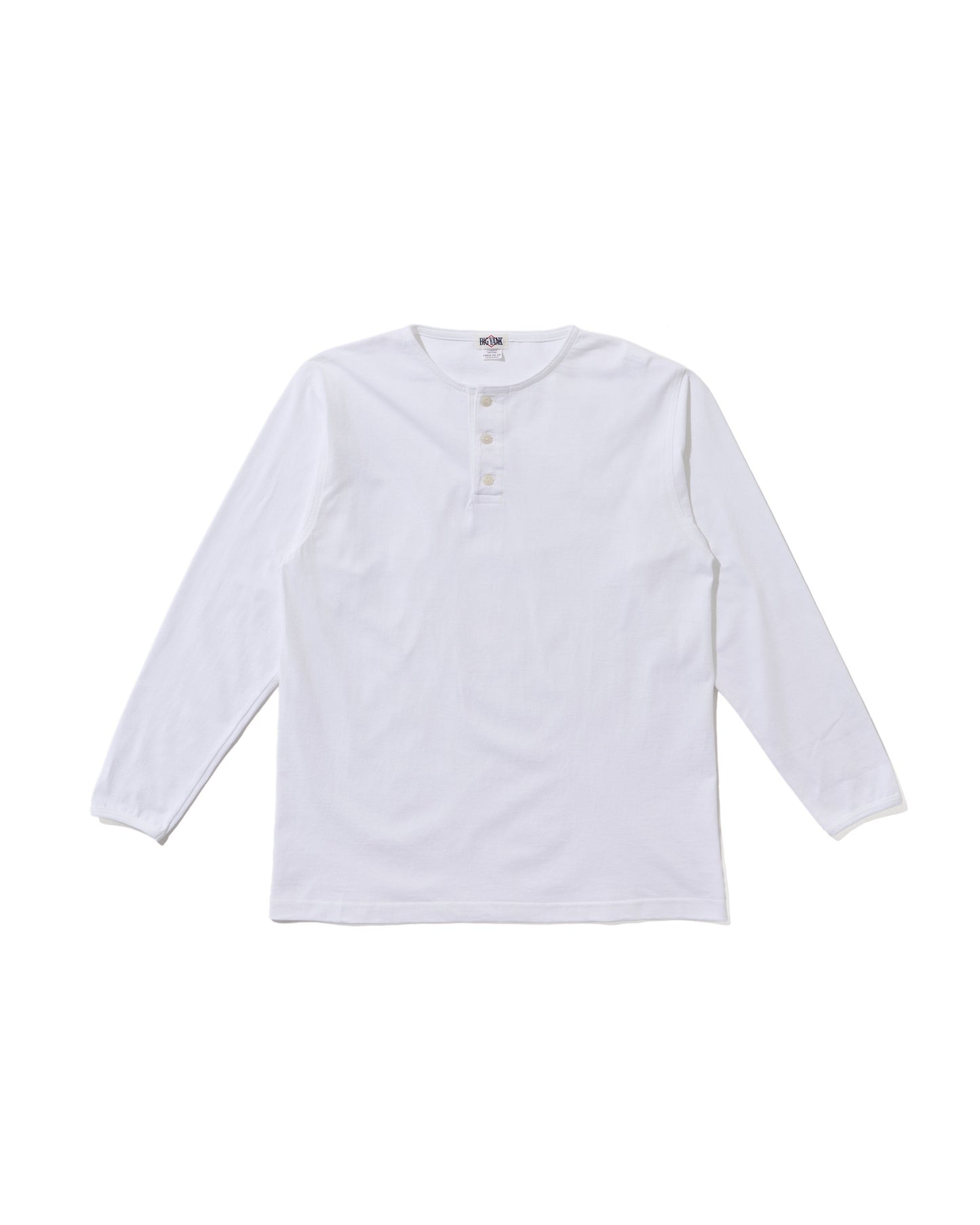 【 26SS 】BIGYANK HENRY NECK LS  TEE / WHITE