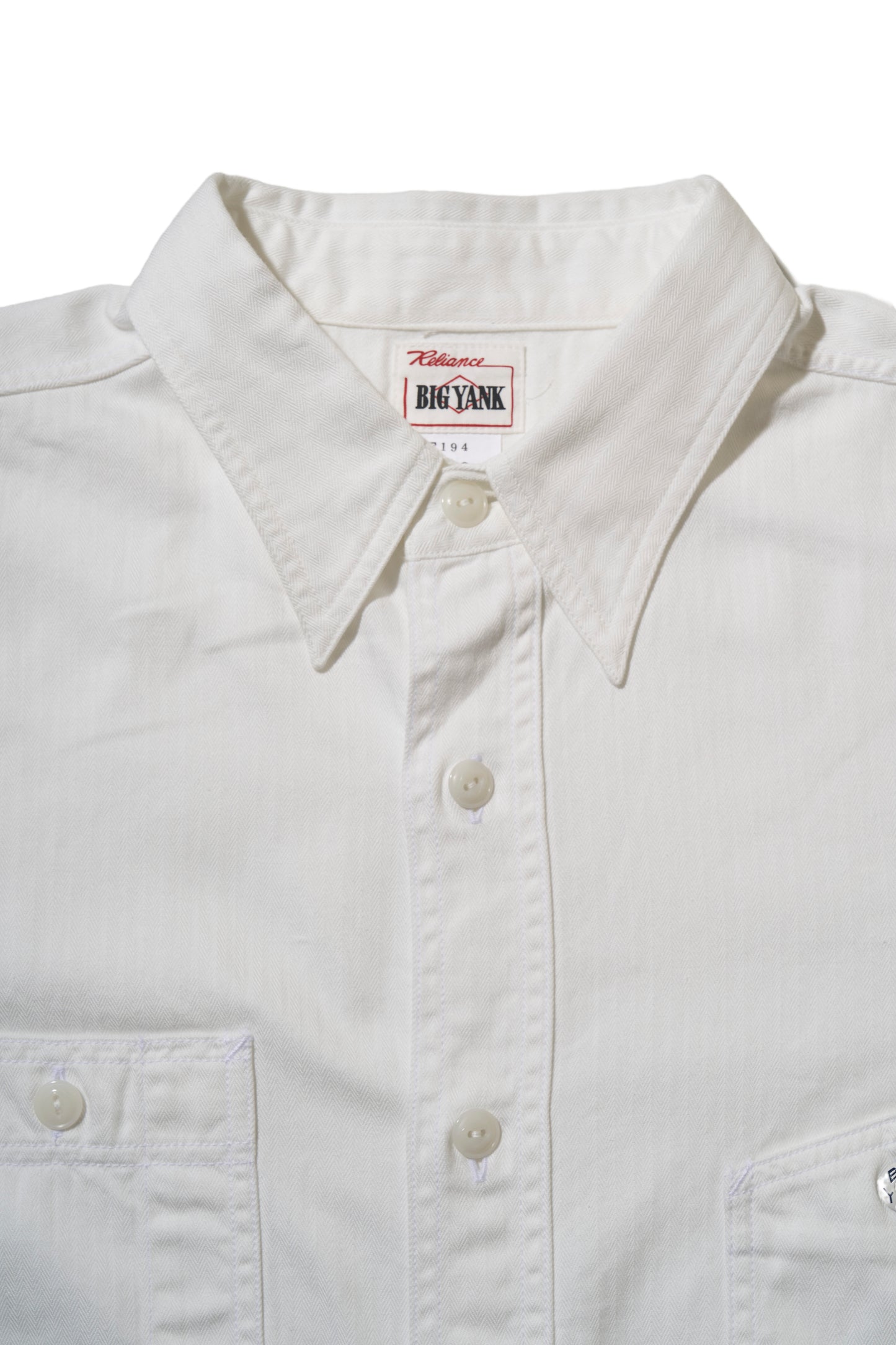 【 26SS 】BIGYANK Y1943 L/W HBT SHIRT / WHITE
