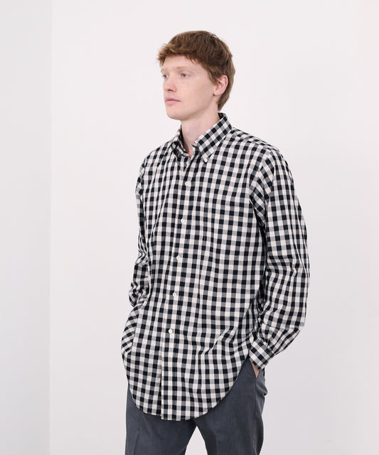 【 25SS 】ANATOMICA BD SHIRT GINGHAM / BLACK