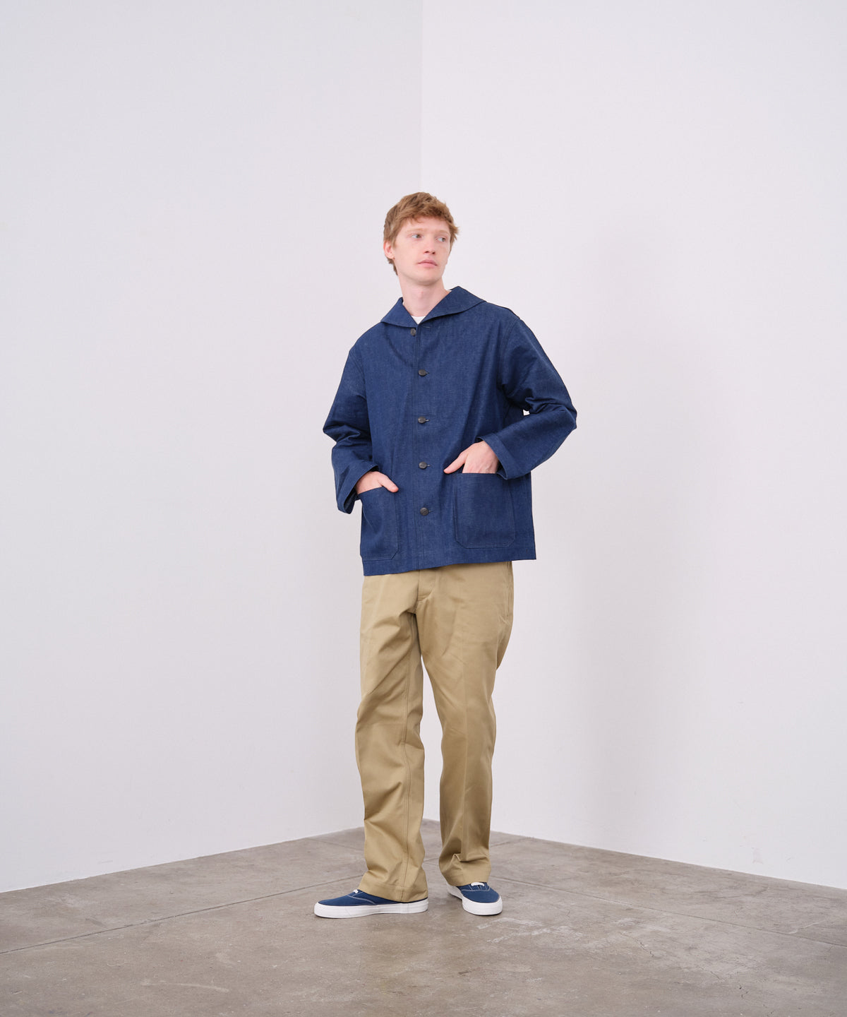 【 25SS 】ANATOMICA USN 1943 UTILITY JACKET / INDIGO NON WASH