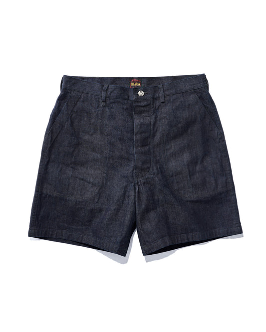 【 26SS 】BIGYANK USN UTILITY DENIM SHORTS / INDIGO