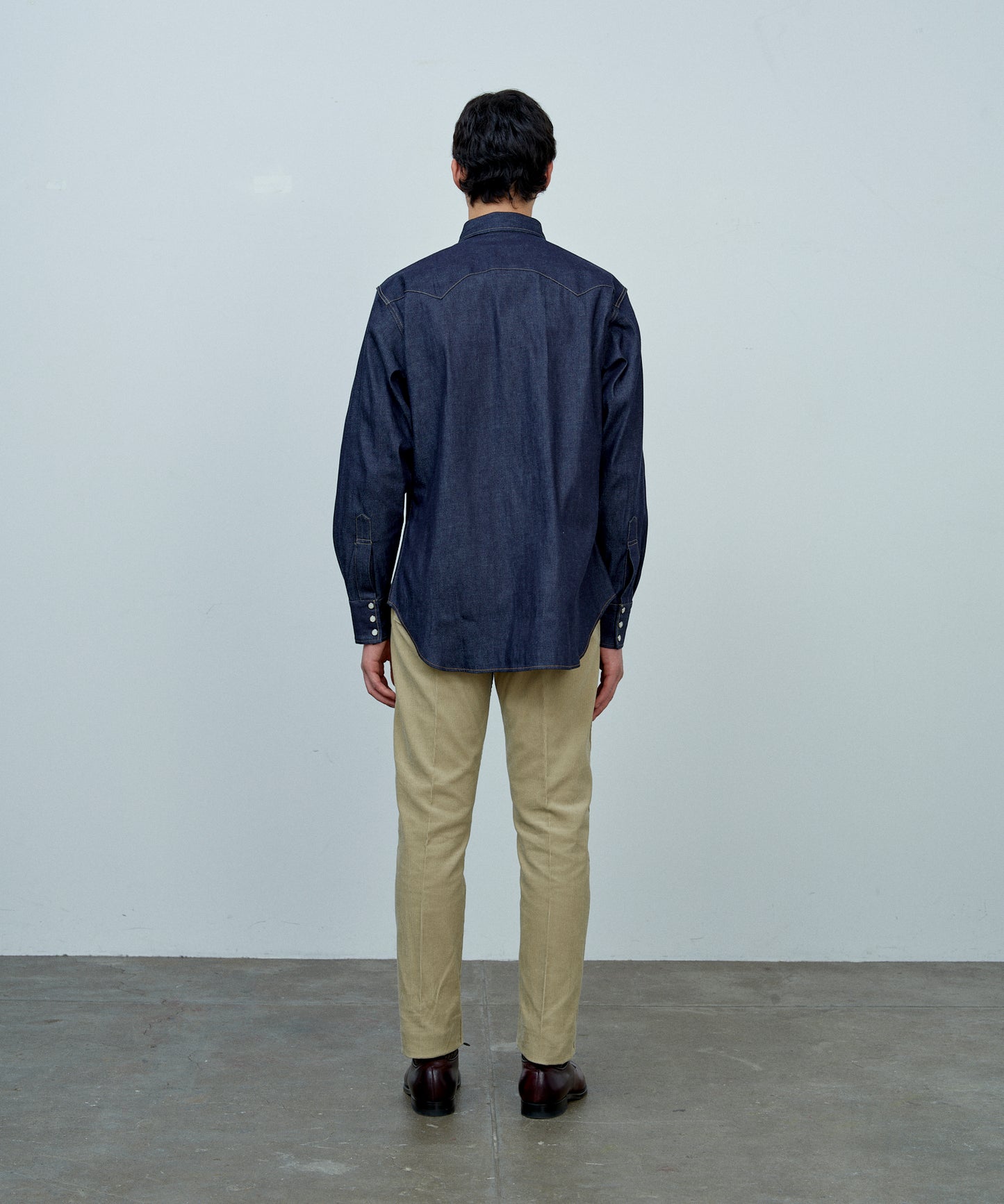 【 25FW 】ANATOMICA HARRISON SHIRT / INDIGO NON WASH