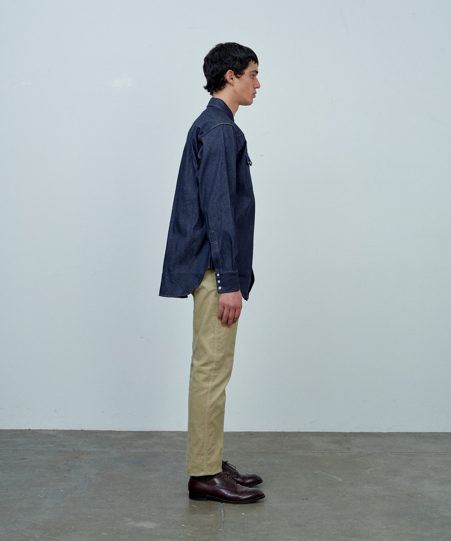 【 25FW 】ANATOMICA HARRISON SHIRT / INDIGO NON WASH