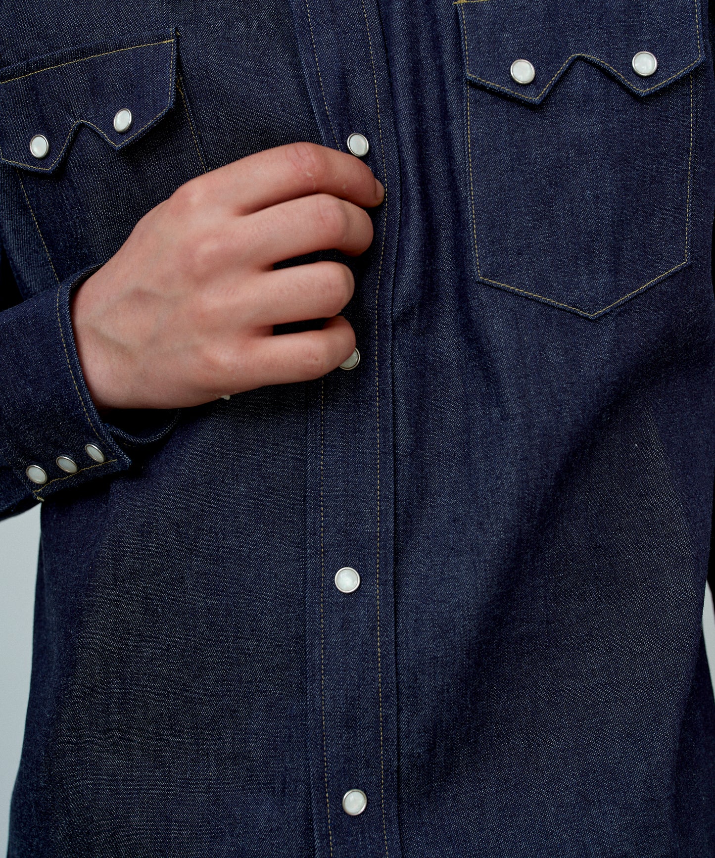 【 25FW 】ANATOMICA HARRISON SHIRT / INDIGO NON WASH