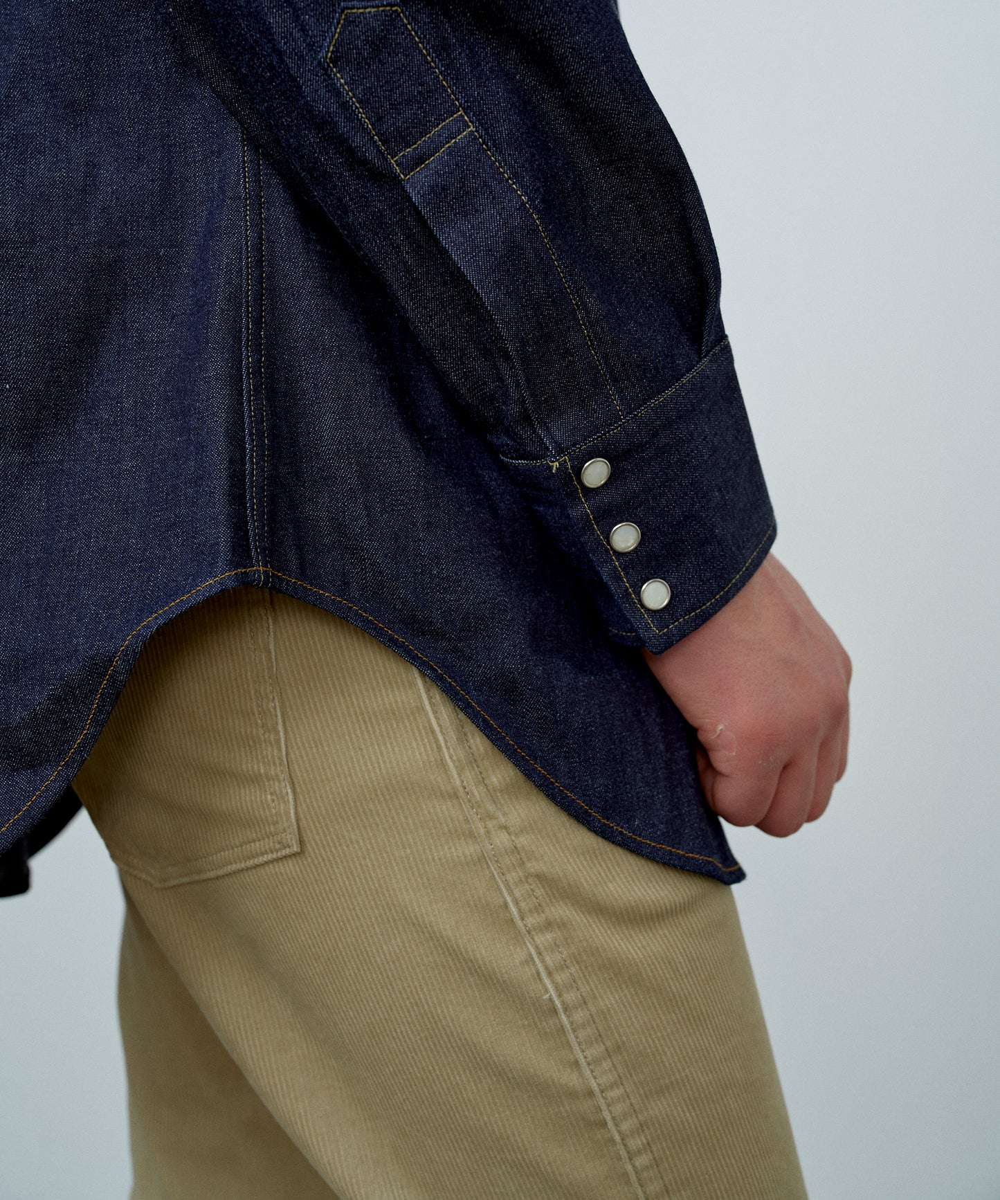 【 25FW 】ANATOMICA HARRISON SHIRT / INDIGO NON WASH