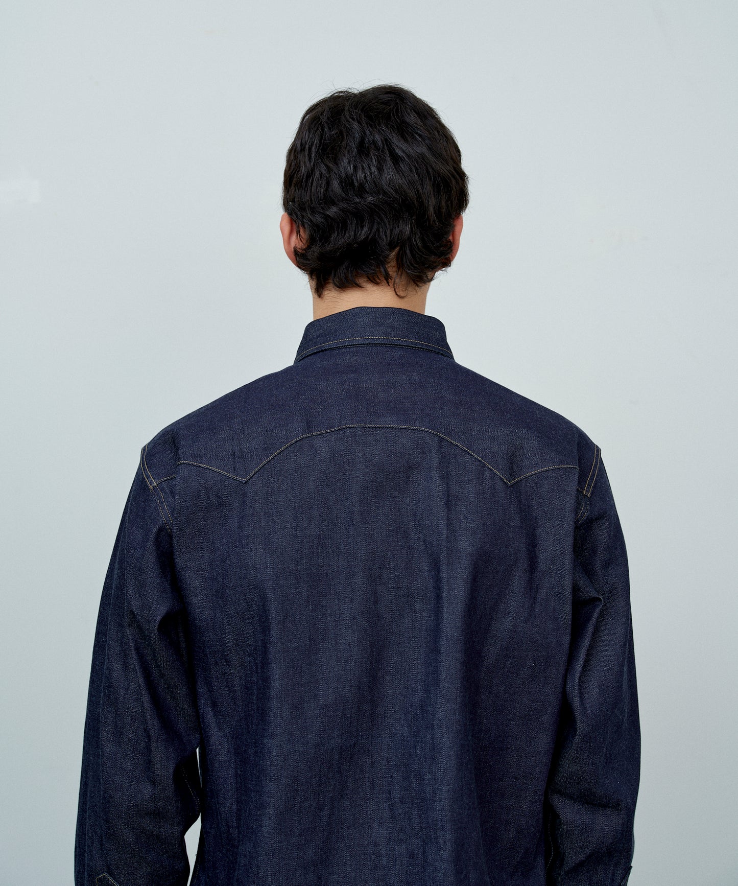 【 25FW 】ANATOMICA HARRISON SHIRT / INDIGO NON WASH