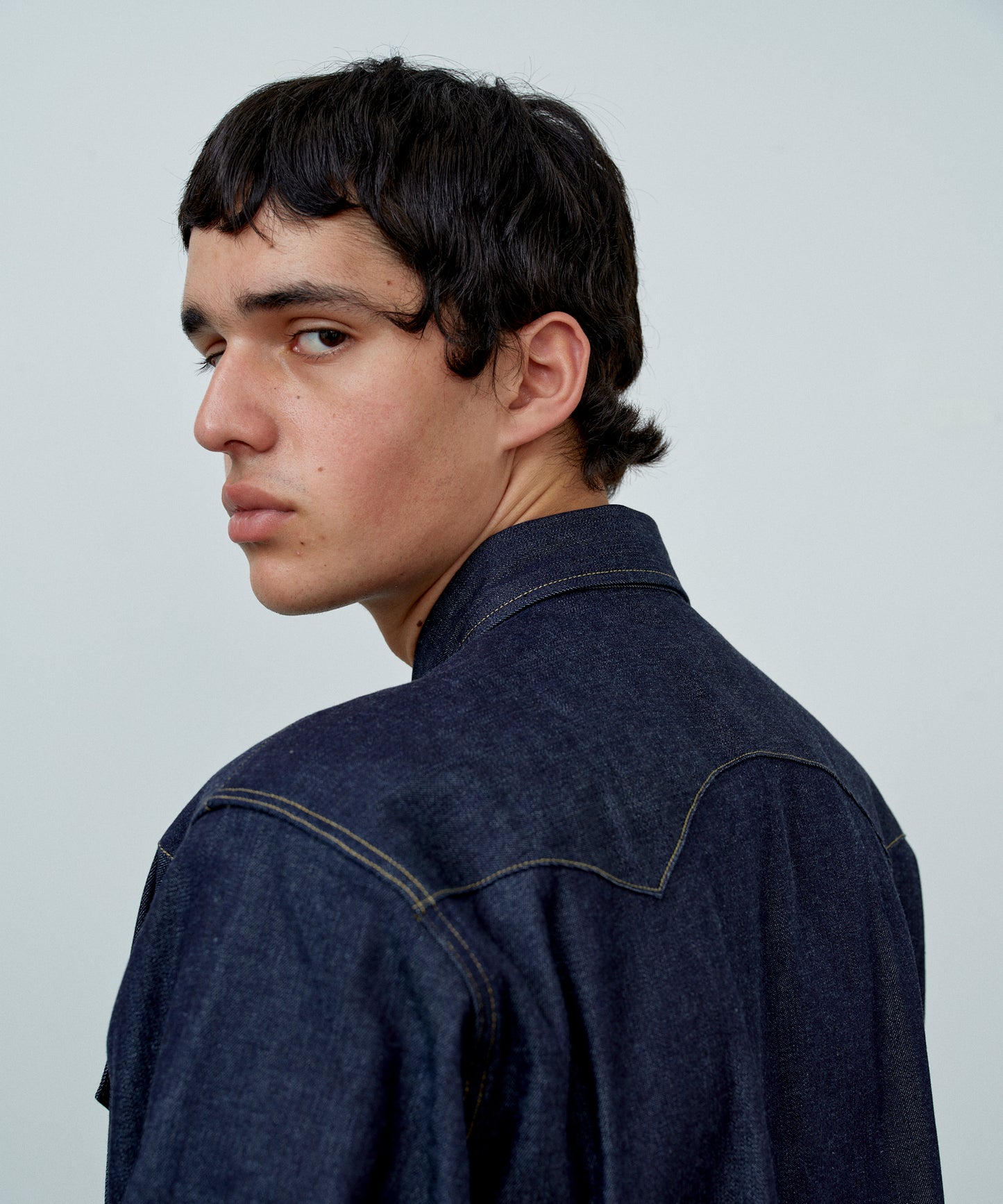 【 25FW 】ANATOMICA HARRISON SHIRT / INDIGO NON WASH