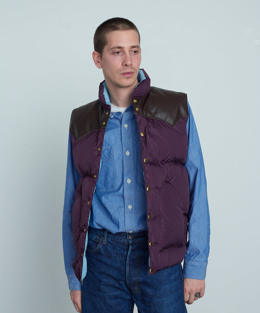 【 25FW PRE-ORDER 】RMFC HERITAGE DOWN VEST / PLUM