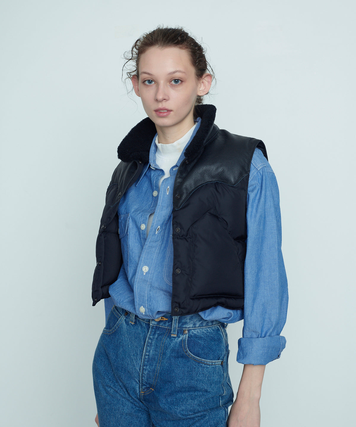 【 25FW 】RMFC HERITAGE ANNELLE VEST / BLACK