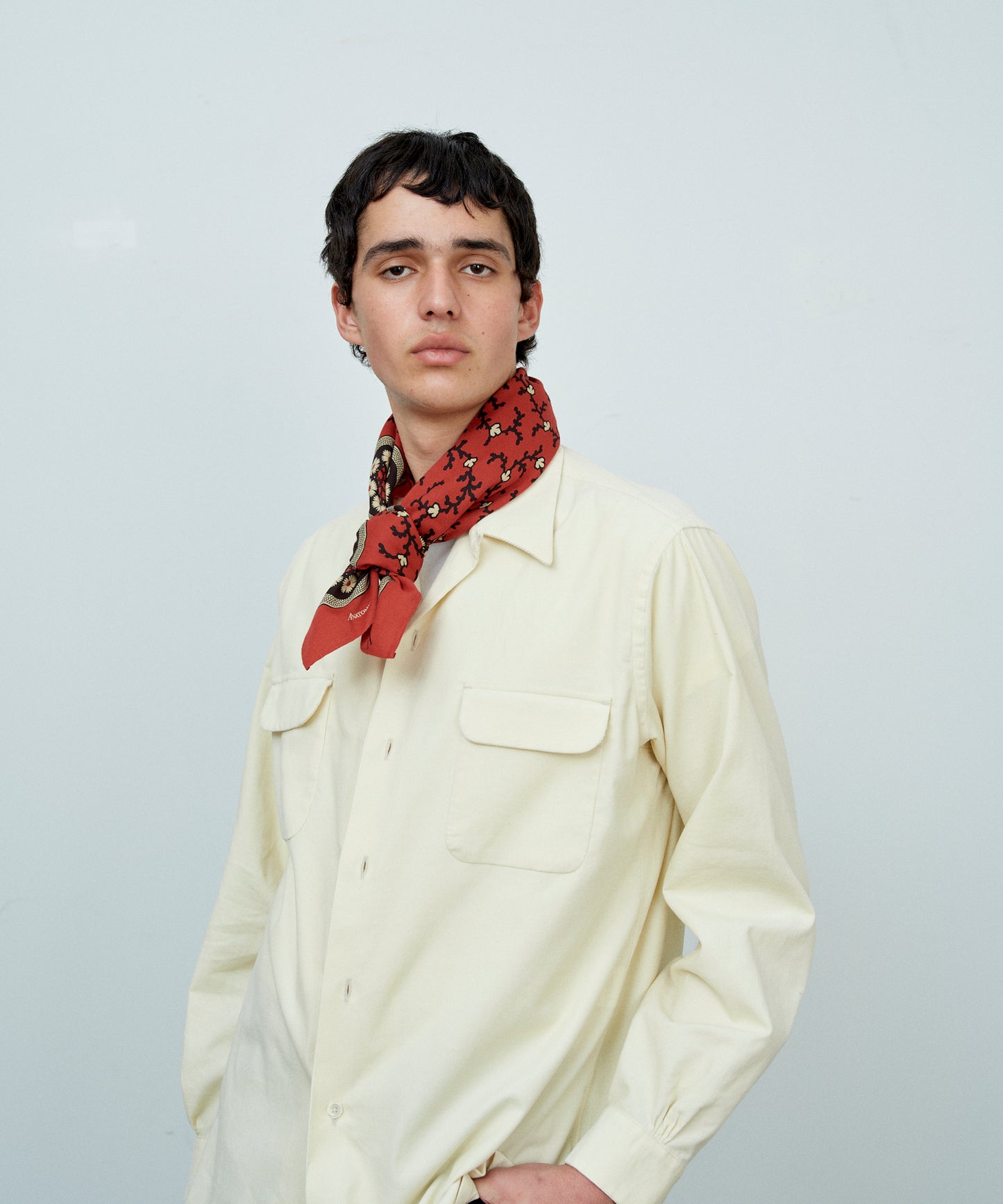 【 25FW 】ANATOMICA SIX PETAL FLOWER / RED