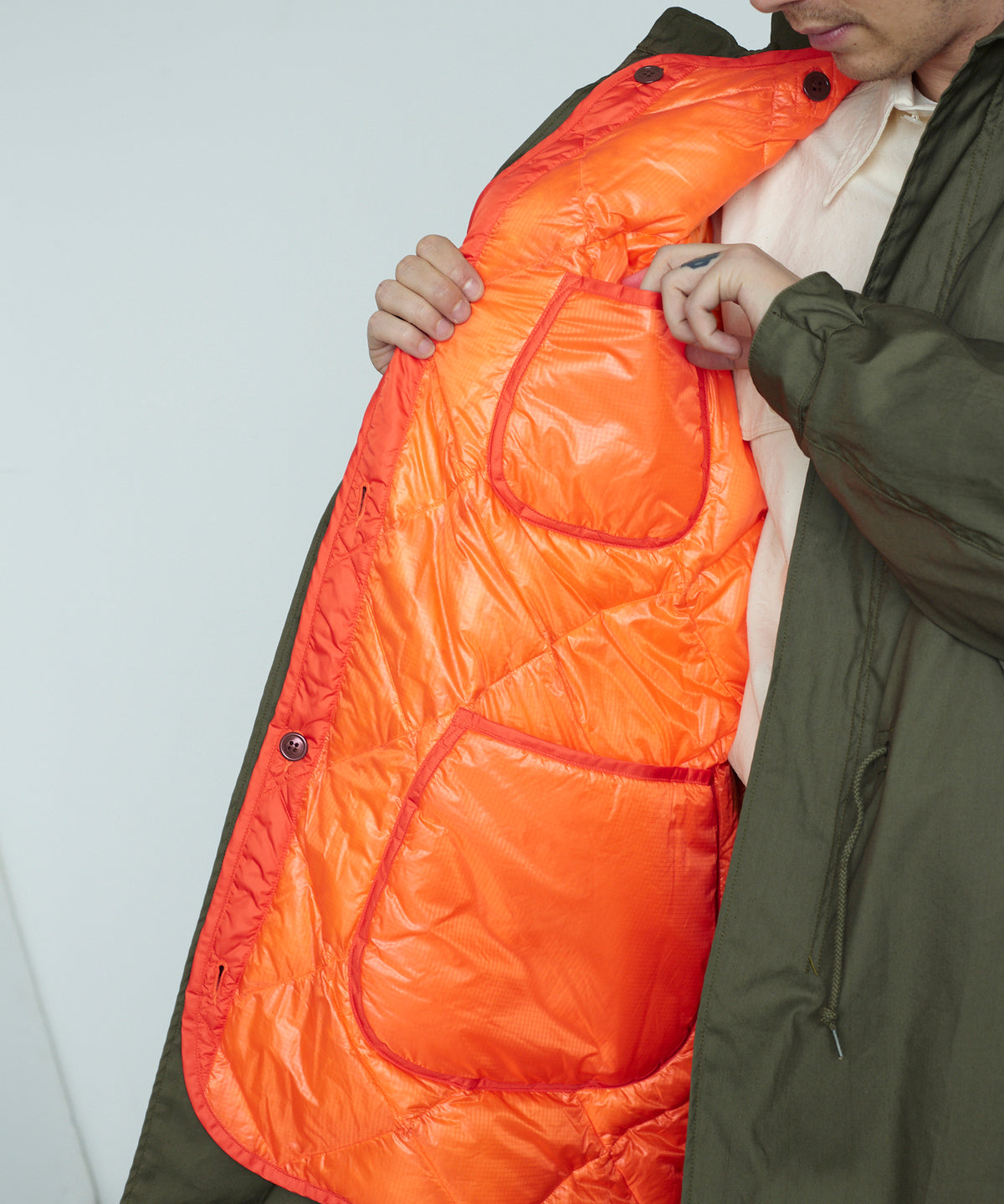 【 25FW 】RMFC M65 FISHTAIL VTG POPLIN with LINER / OLIVE