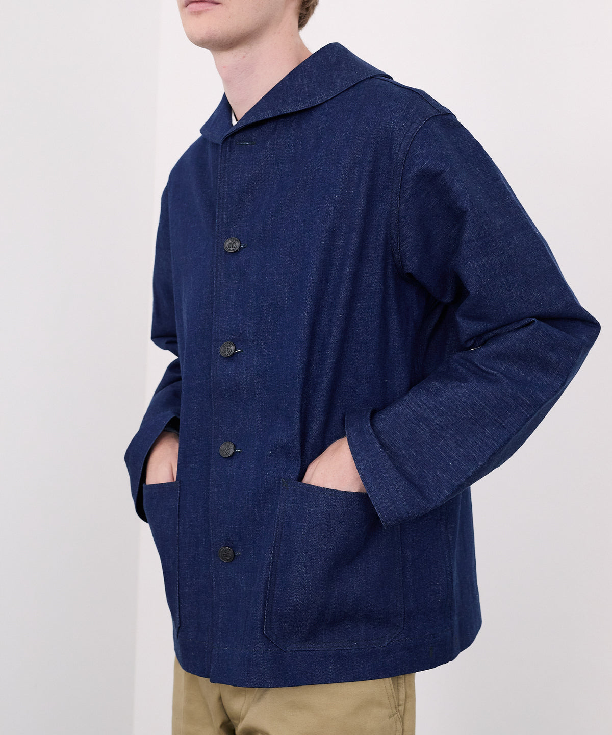 【 25SS 】ANATOMICA USN 1943 UTILITY JACKET / INDIGO NON WASH