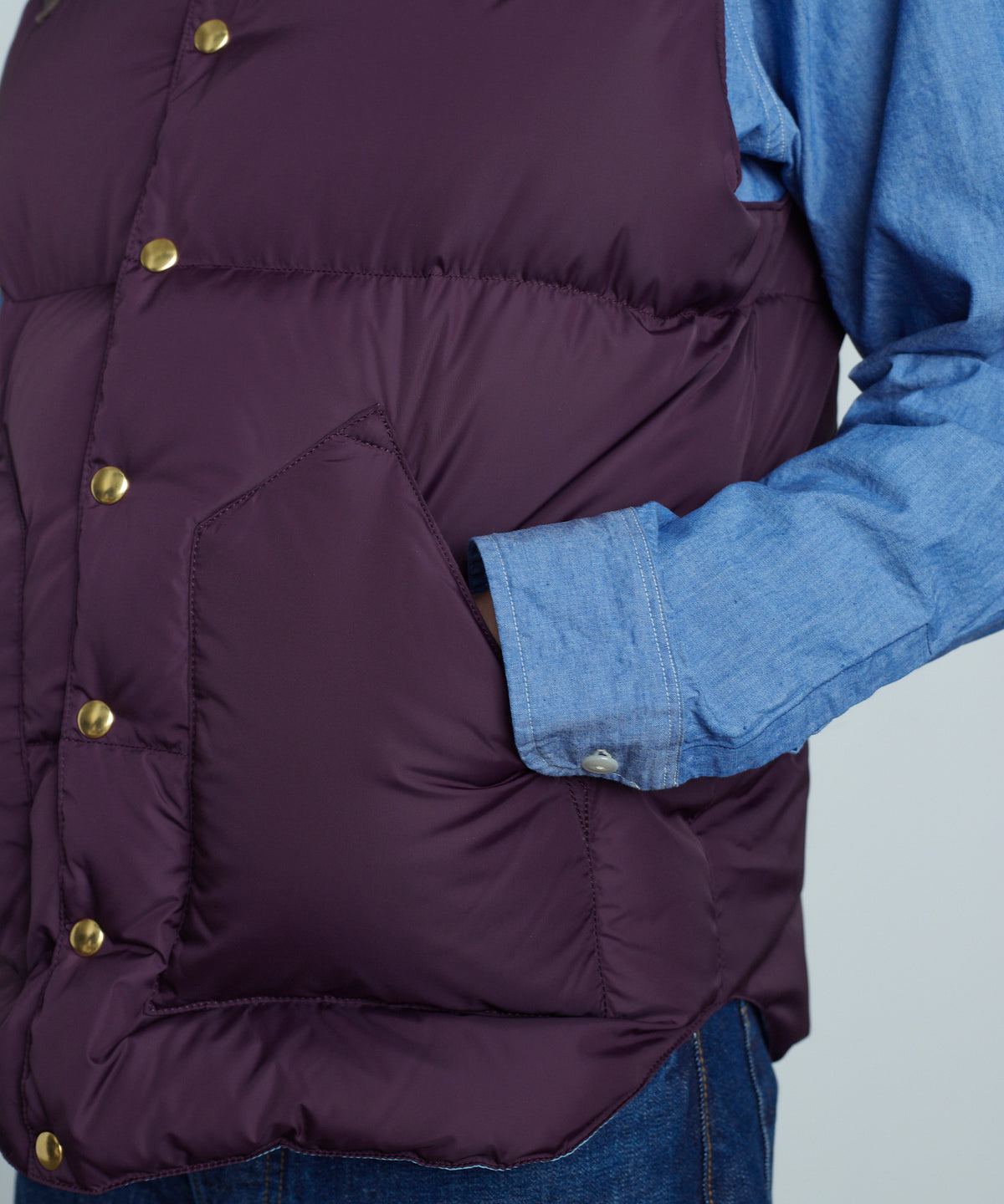 【 25FW 】RMFC HERITAGE DOWN VEST / PLUM