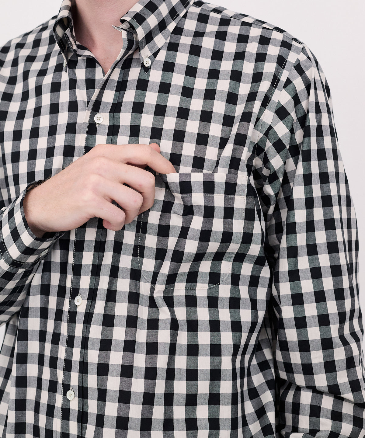 【 25SS 】ANATOMICA BD SHIRT GINGHAM / BLACK