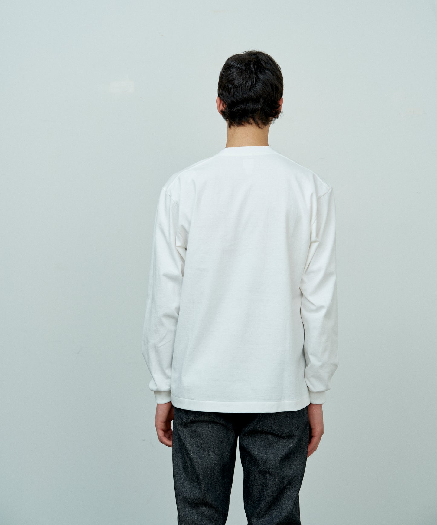 【 25FW 】ANATOMICA POCKET TEE L/S / WHITE