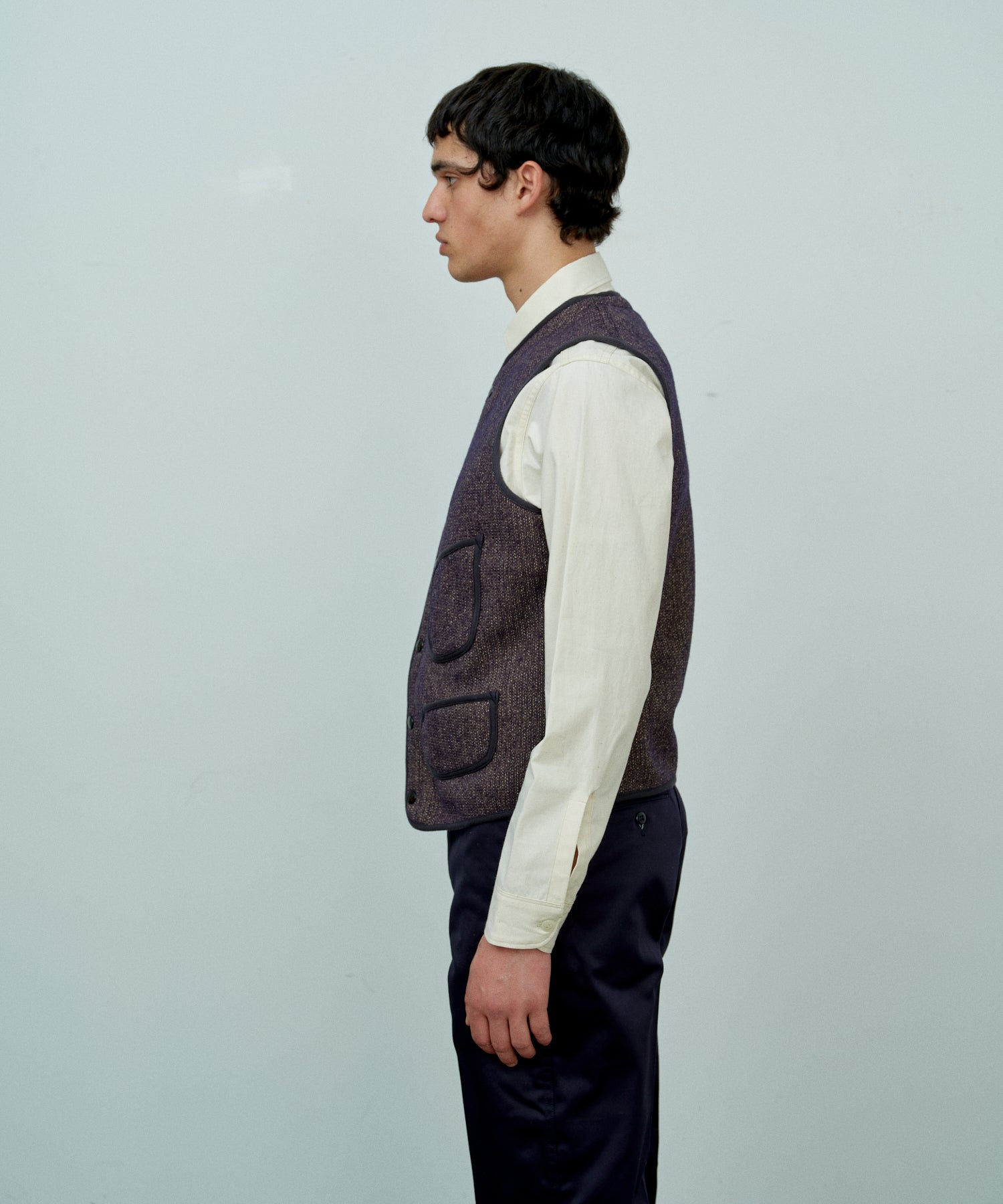 RESTOCK 】ANATOMICA BEACH CLOTH VEST / SALT&PEPPER – A'r11551