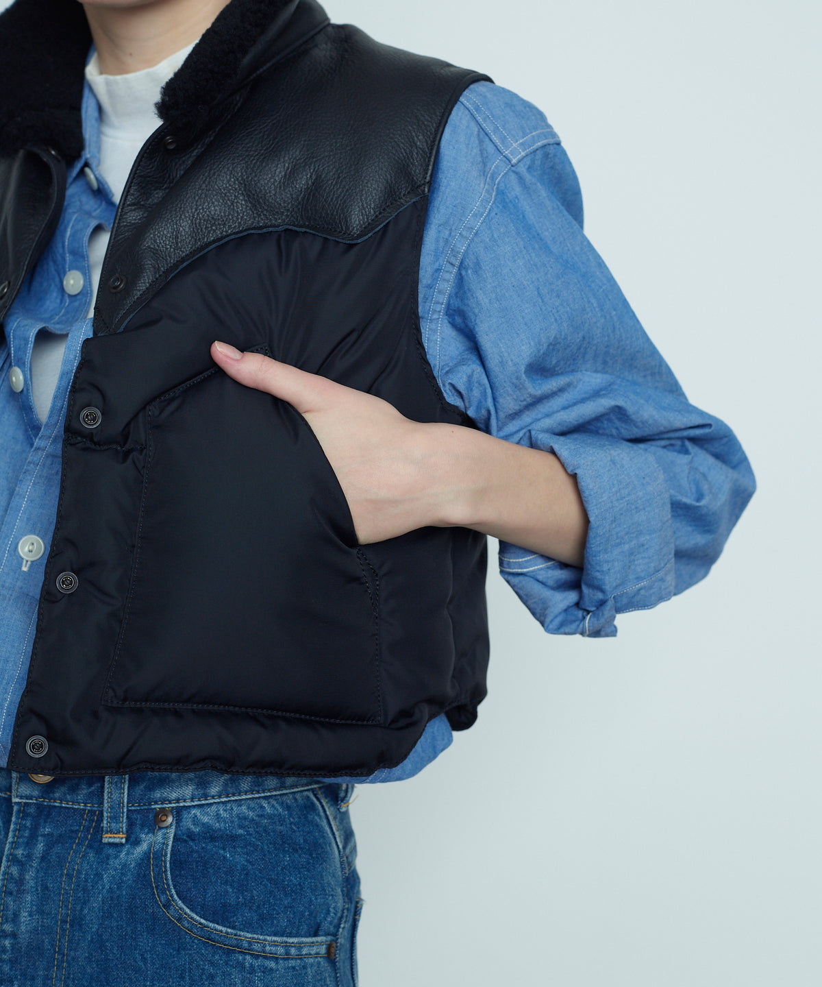 【 25FW 】RMFC HERITAGE ANNELLE VEST / BLACK