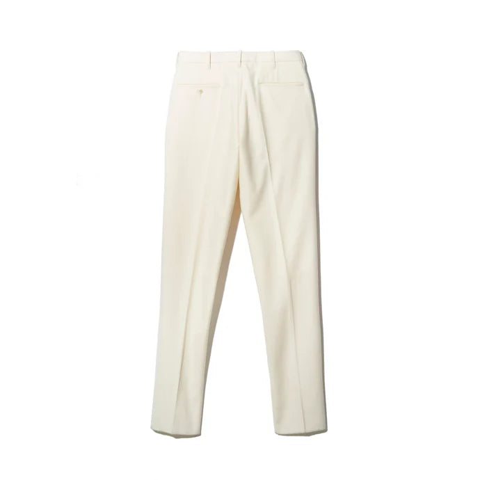 ANATOMICA TRIM STEM PANTS WOOL FLANNEL / IVORY