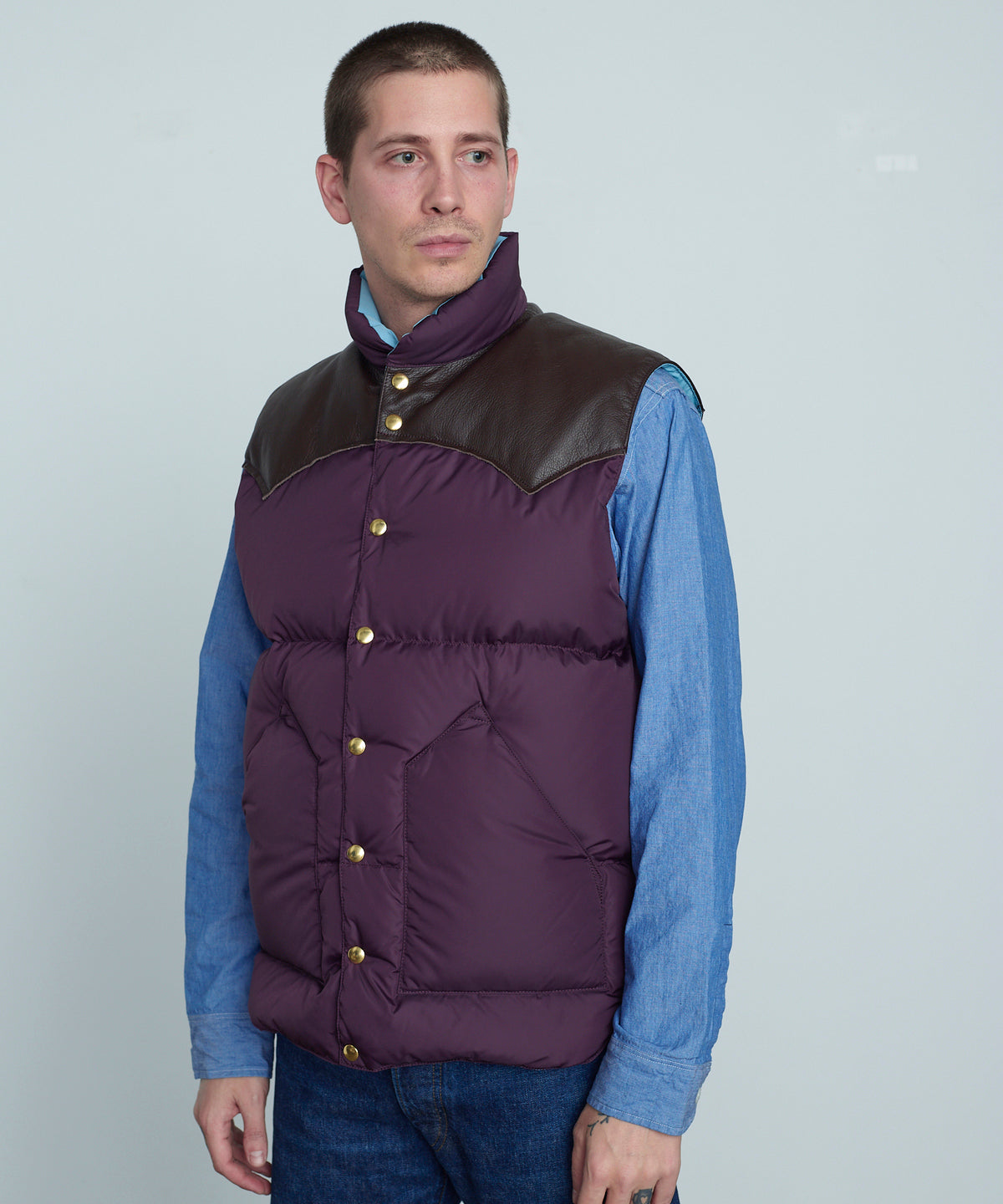 【 25FW 】RMFC HERITAGE DOWN VEST / PLUM
