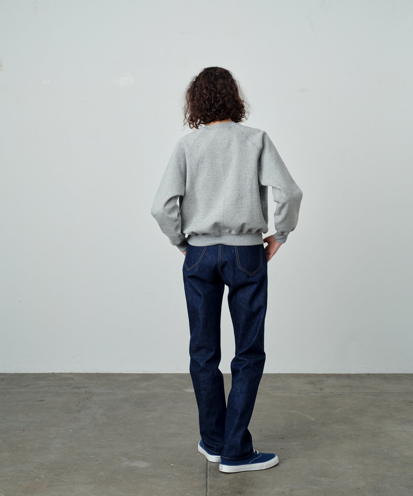 【 25FW 】ANATOMICA SWEAT RAGLAN CREW NECK / GREY