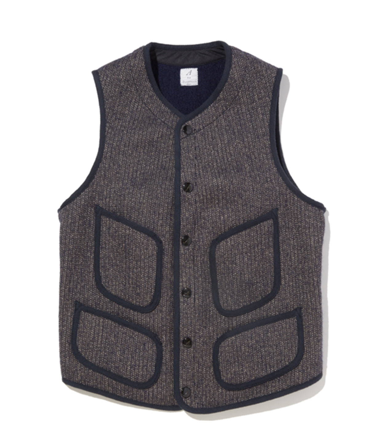 【 RESTOCK 】ANATOMICA BEACH CLOTH VEST / SALT&PEPPER