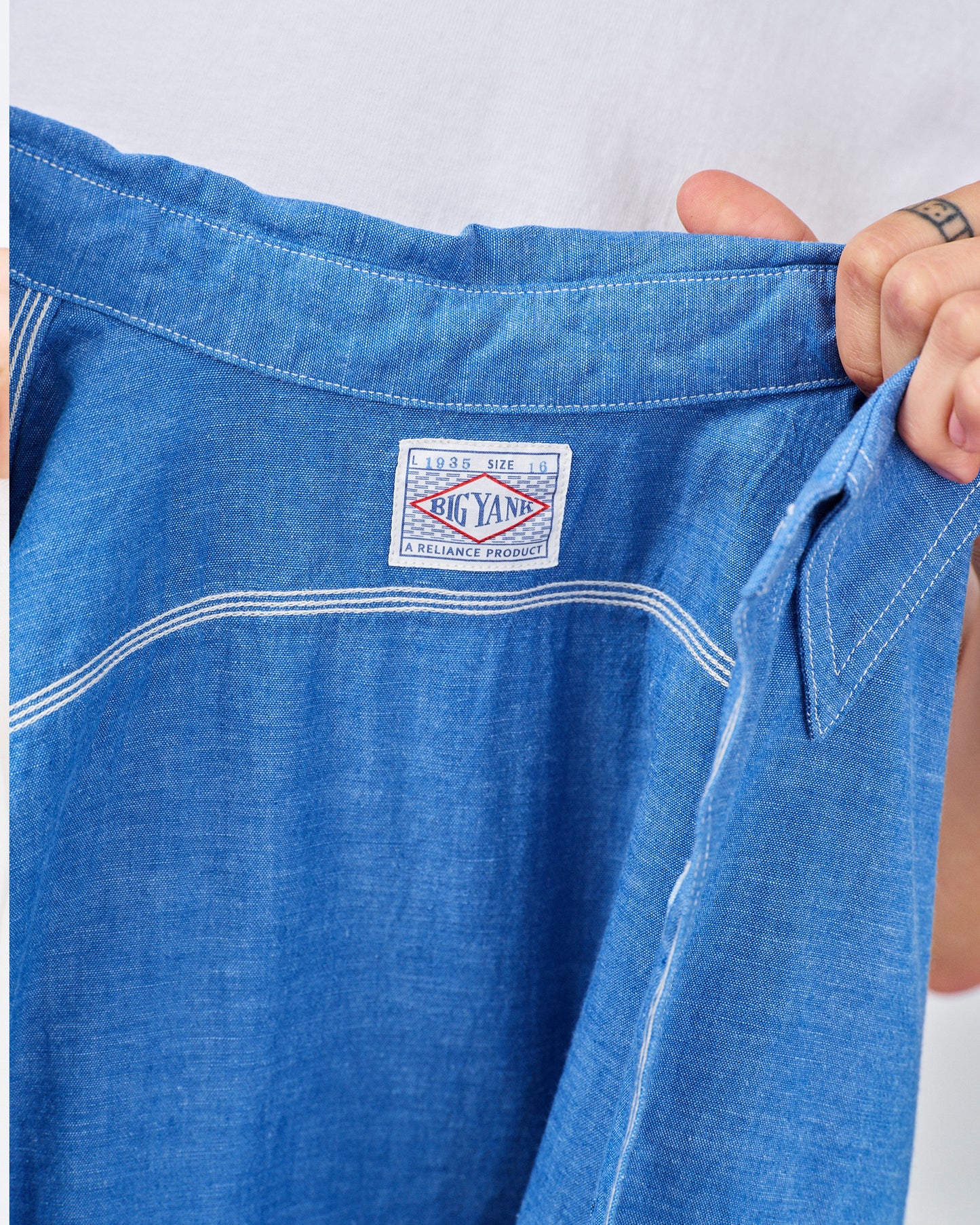 【 RESTOCK 】BIG YANK 1935 ORIGINAL CHAMBRAY / BLUE×GREY