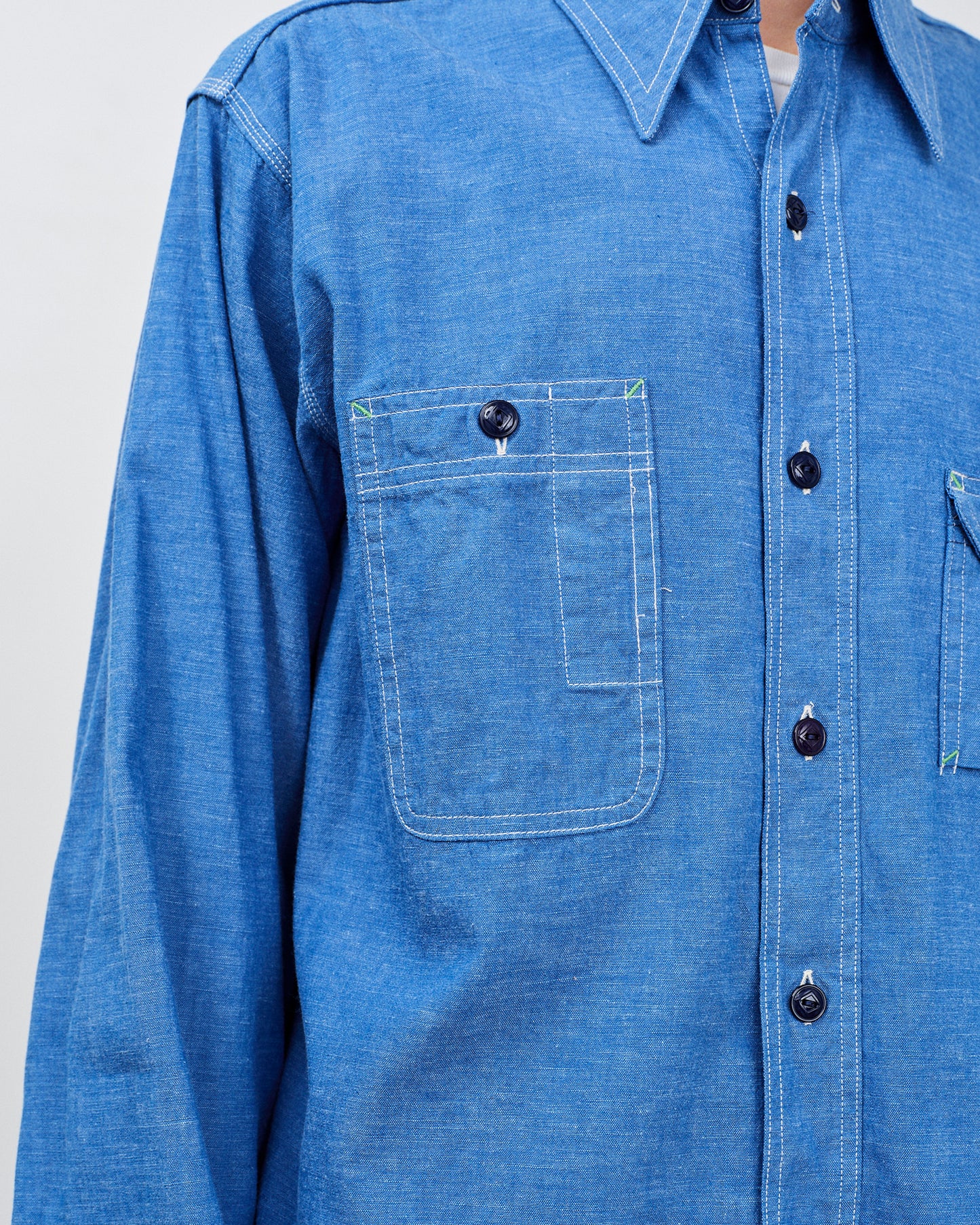 【 RESTOCK 】BIG YANK 1935 ORIGINAL CHAMBRAY / BLUE×GREY