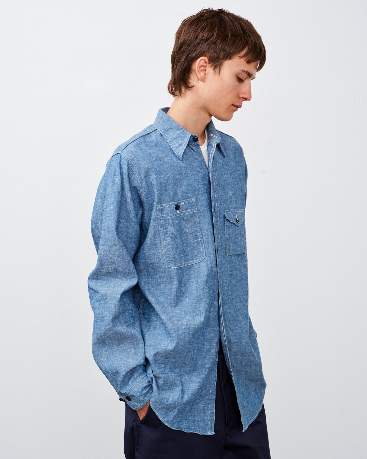 【 RESTOCK 】BIG YANK 1935 ORIGINAL CHAMBRAY / INDIGO
