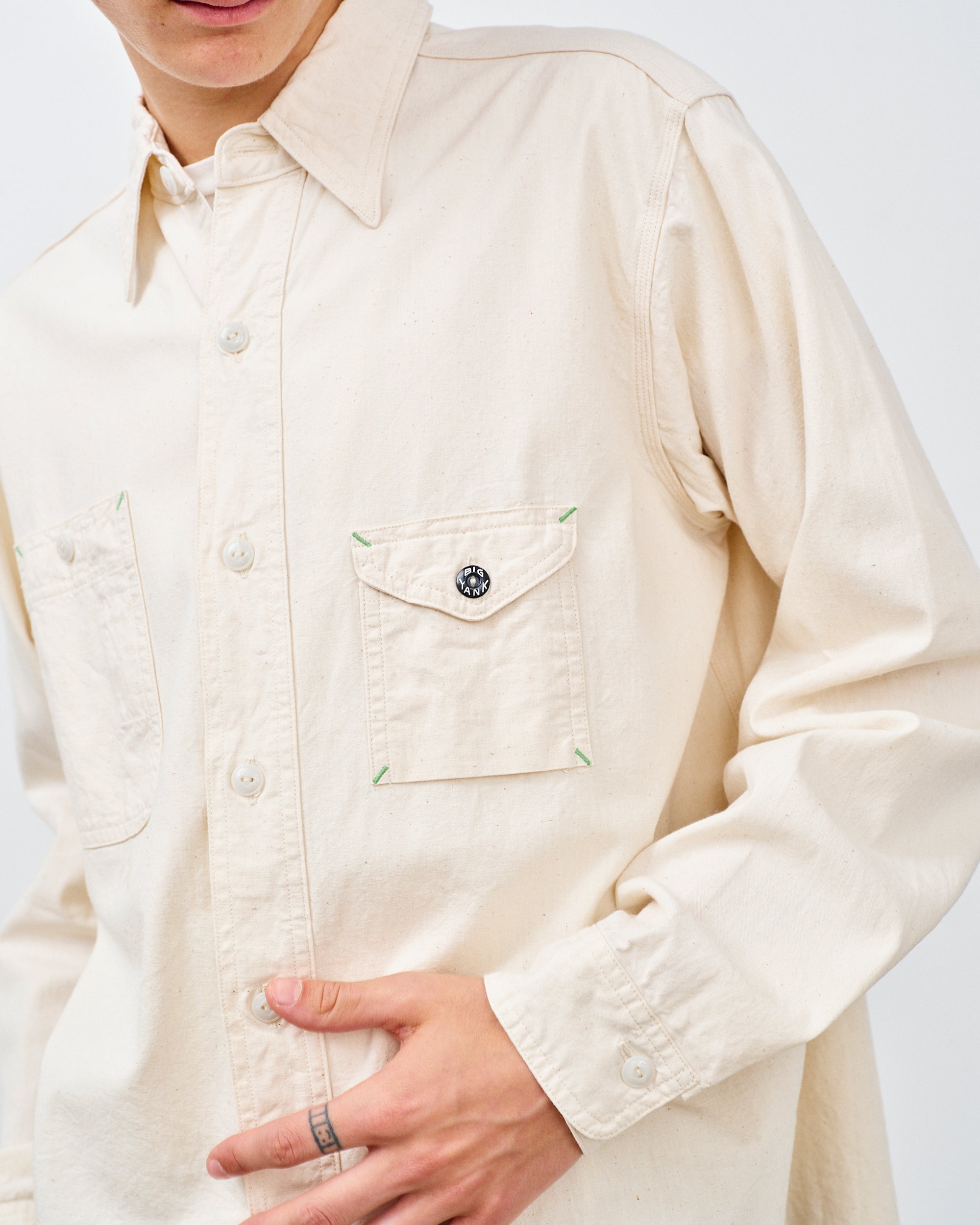 RESTOCK 】BIG YANK 1935 ORIGINAL CHAMBRAY / NATURAL – A'r11551