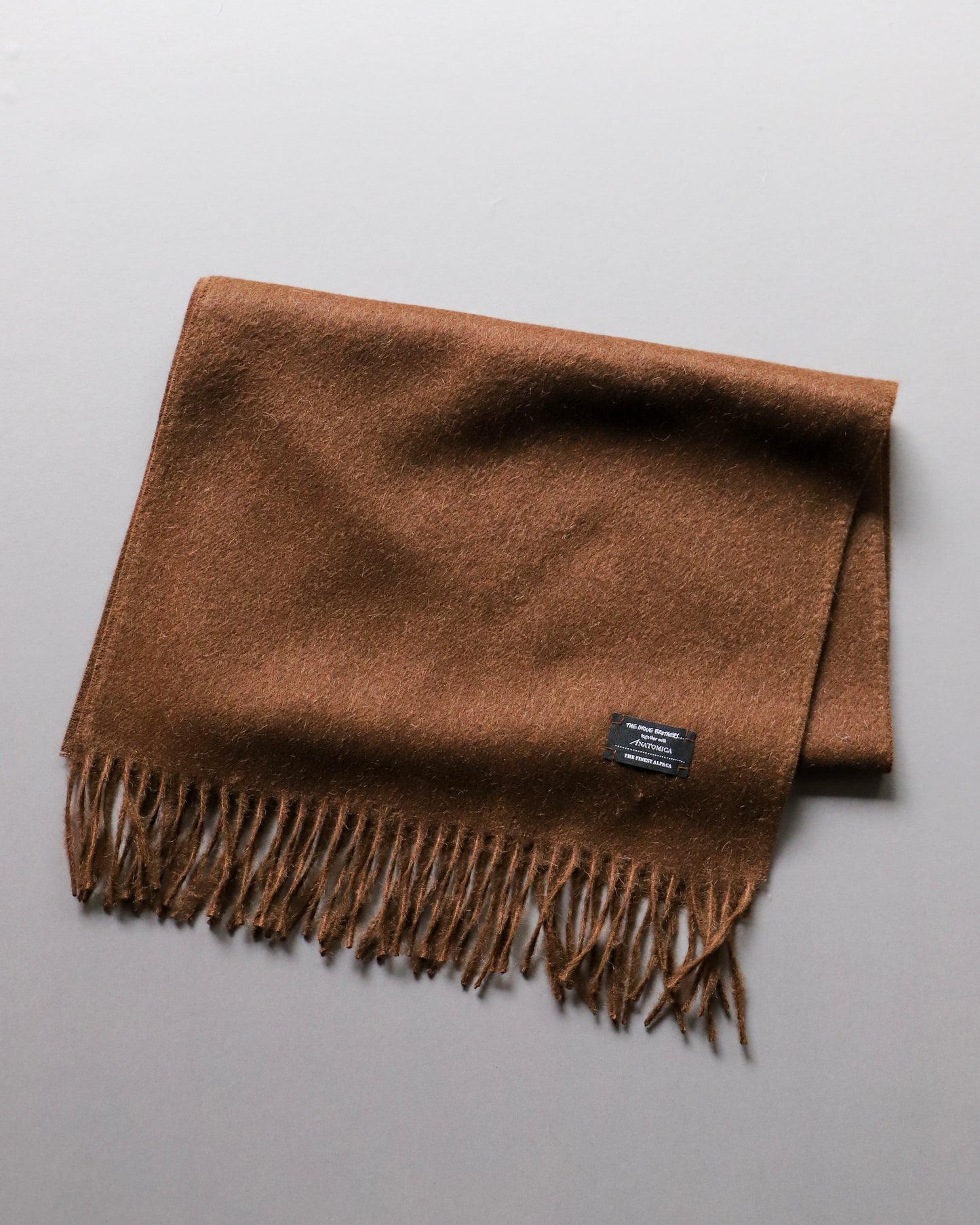 【 24FW 】ANATOMICA × THE INOUE BROTHERS BRUSHED SCARF / BROWN